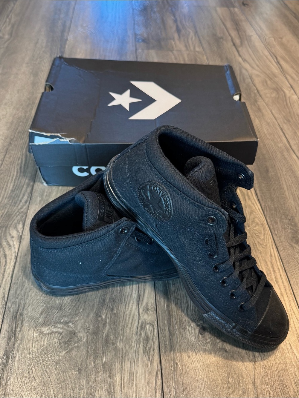 Converse Chuck Taylor All Star High Street Triple Black Men’s 9.5